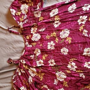 Torrid sz 3 floral off shoulder blouse